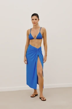 Karen Midi Skirt - Pacific