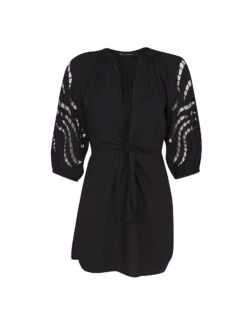 Alice Short Chemise - Black -FemmeFab Shop ALICESHORTCHEMISE FLAT