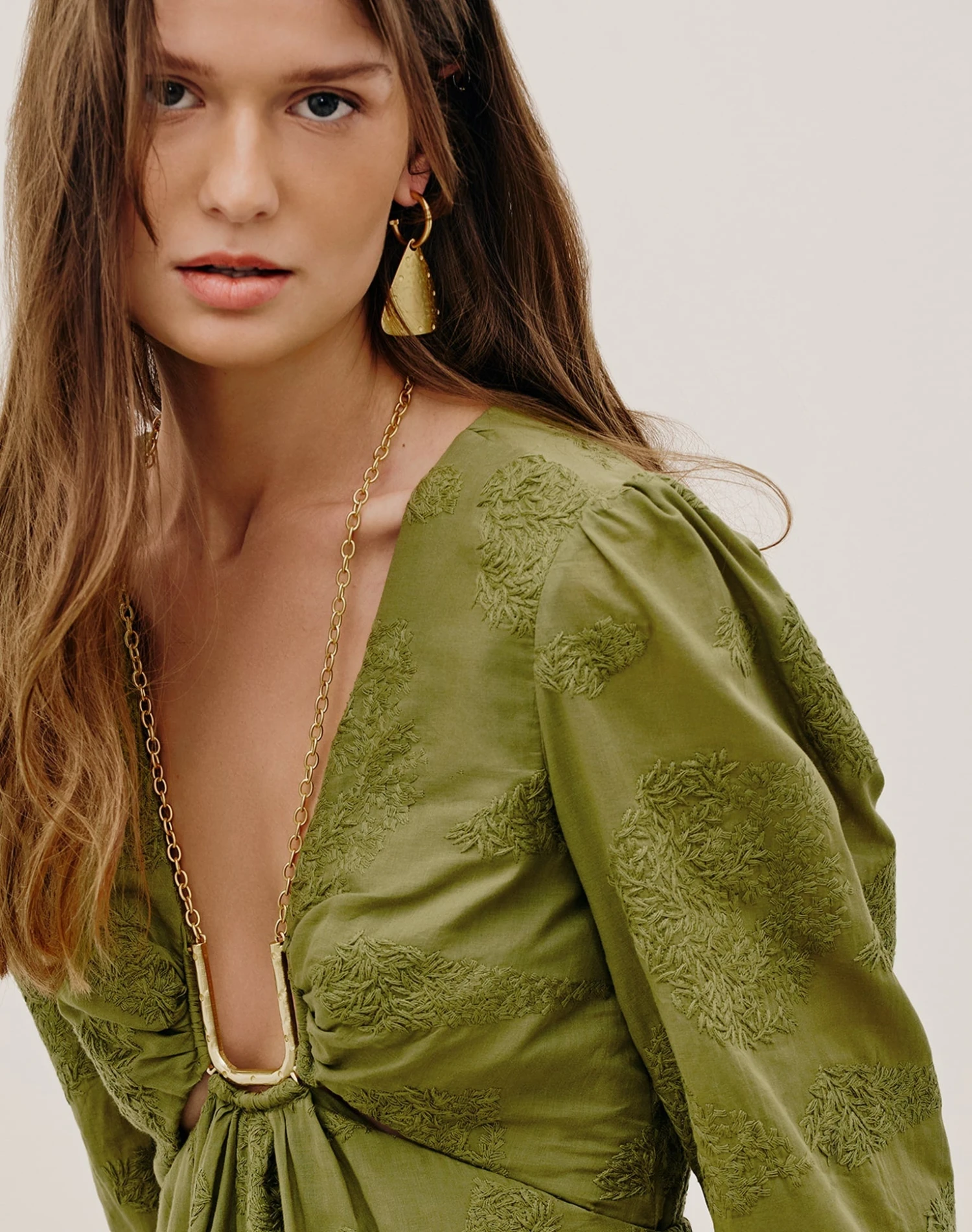 Amelie Midi Dress - Avocado 5 Amelie Midi Dress - Avocado - Image 3