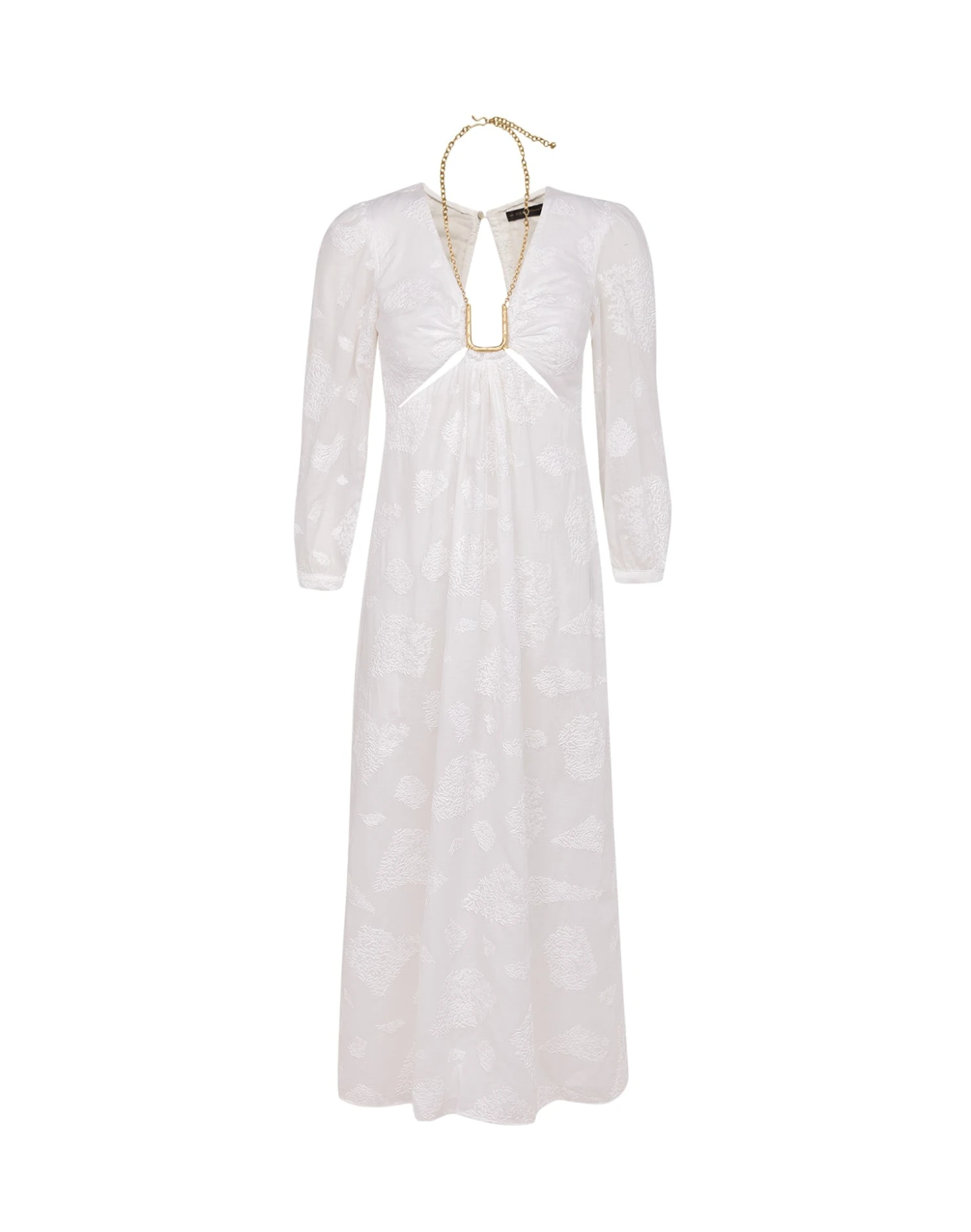 Amelie Midi Dress - Off White 7 Amelie Midi Dress - Off White - Image 5