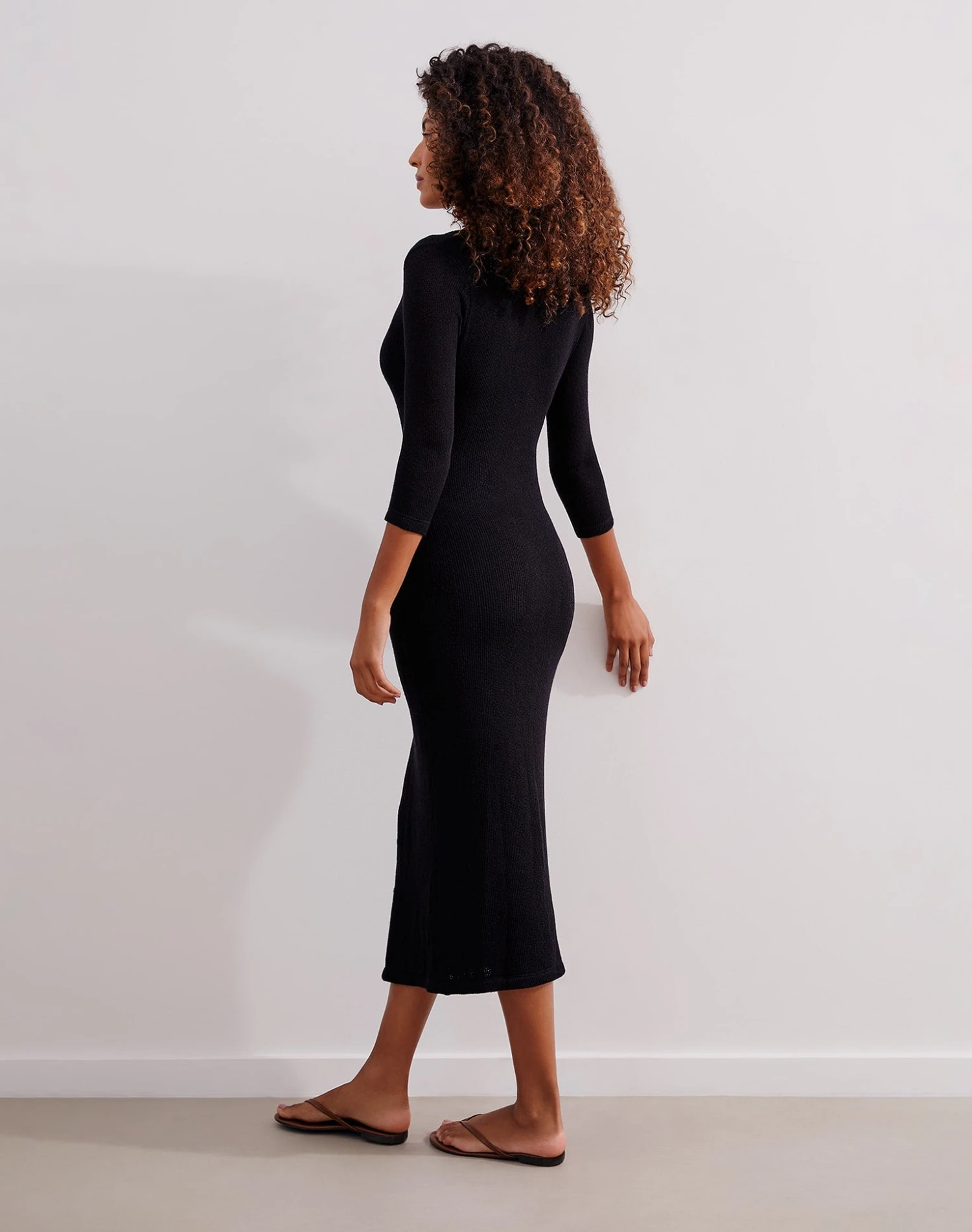 Anna Midi Dress - Black 4 Anna Midi Dress - Black - Image 2