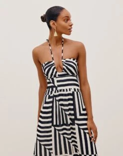 Ayla Midi Dress - Geo 13 Ayla Midi Dress - Geo -FemmeFab Shop AYLAMIDIDRESS DETAIL