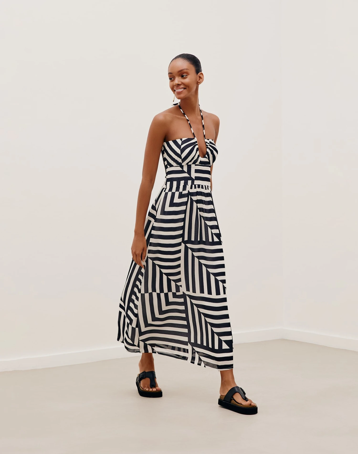Ayla Midi Dress - Geo 3 Ayla Midi Dress - Geo