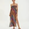 Aina Long Cover Up - Kamau 2 Aina Long Cover Up - Kamau -FemmeFab Shop AinaLongCoverUp front