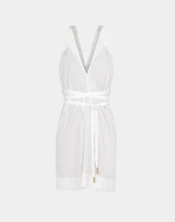 Audrey Detail Short Dress - Off White 14 Audrey Detail Short Dress - Off White -FemmeFab Shop Audrey Detail Short Dress flat