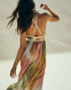 Audrey Detail Long Dress - Duala -FemmeFab Shop AudreyDetailLongDress Life 1