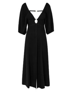 Rosa Midi Dress - Black -FemmeFab Shop Black Rosa Midi Dress