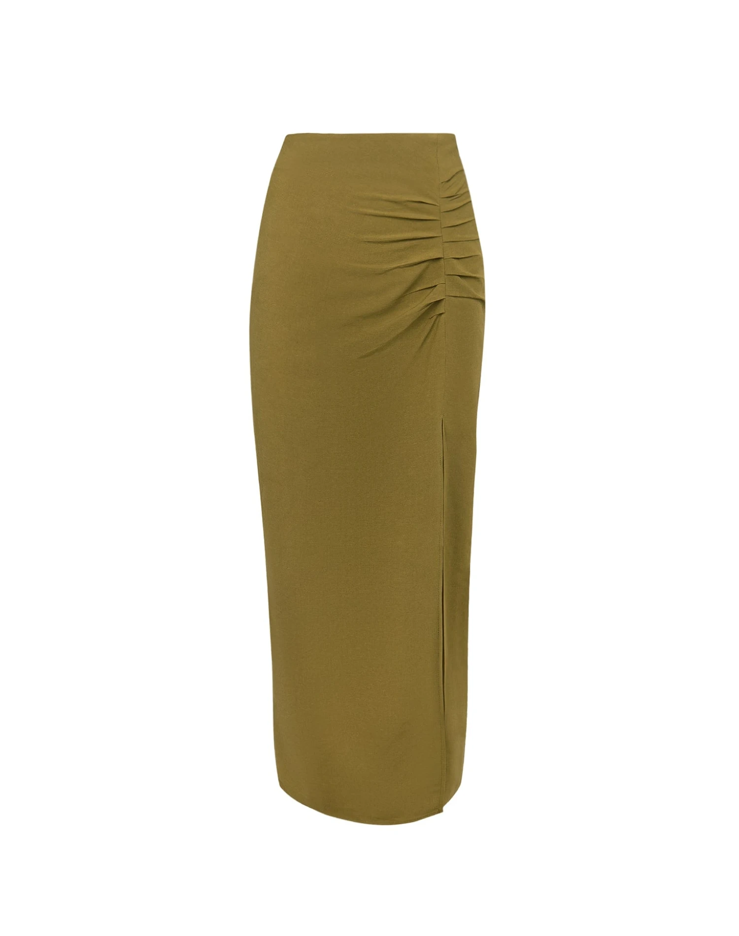 Clara Long Skirt - Avocado 3 Clara Long Skirt - Avocado