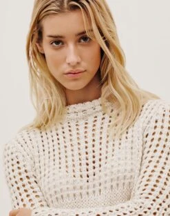 Connie Short Dress - Off White 12 Connie Short Dress - Off White -FemmeFab Shop CONNIESHORTDRESS DETAIL 1