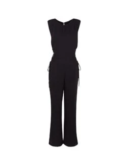 Carina Detail Jumpsuit - Black -FemmeFab Shop CarinaDetailJumpsuit flat