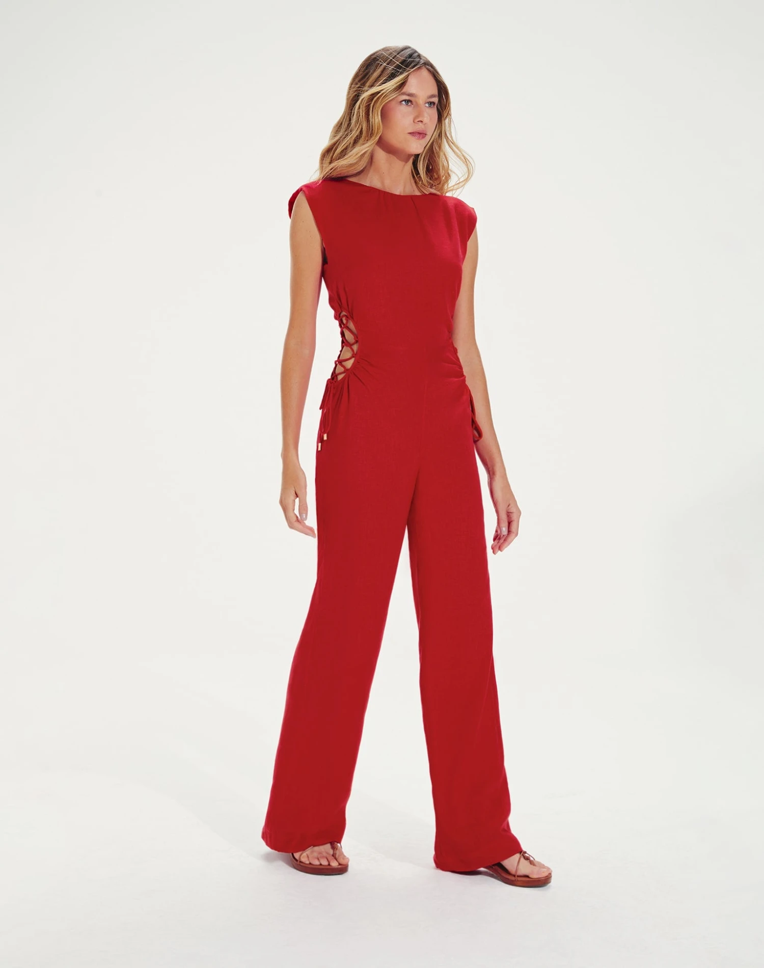 Carina Detail Jumpsuit - Red Pepper 9 Carina Detail Jumpsuit - Red Pepper - Image 7