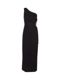 Carina Detail Long Dress - Black 10 Carina Detail Long Dress - Black -FemmeFab Shop CarinaDetailLongDress flat