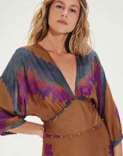 Chris Detail Midi Dress - Kamau -FemmeFab Shop ChrisDetailMidiDress detail