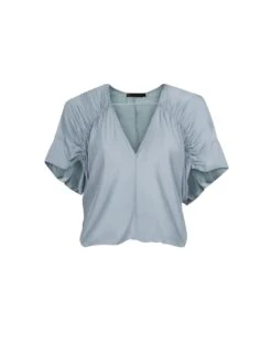 Ciara Detail Blouse - Blue Jeans