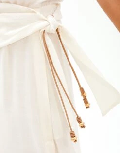 Claire Midi Dress - Off White -FemmeFab Shop Claire Detail Midi Dress6