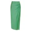 Clara Long Skirt - Cactus 1 Clara Long Skirt - Cactus -FemmeFab Shop ClaraLongSkirt flat 1