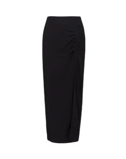 Clara Long Skirt - Black -FemmeFab Shop ClaraLongSkirt flat 508fb198 6287 4843 aea7 c9f9c335d06b