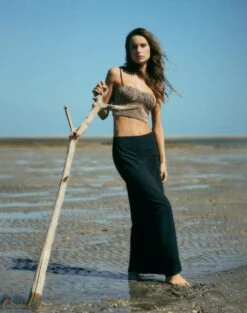 Clara Long Skirt - Black -FemmeFab Shop ClaraLongSkirt life