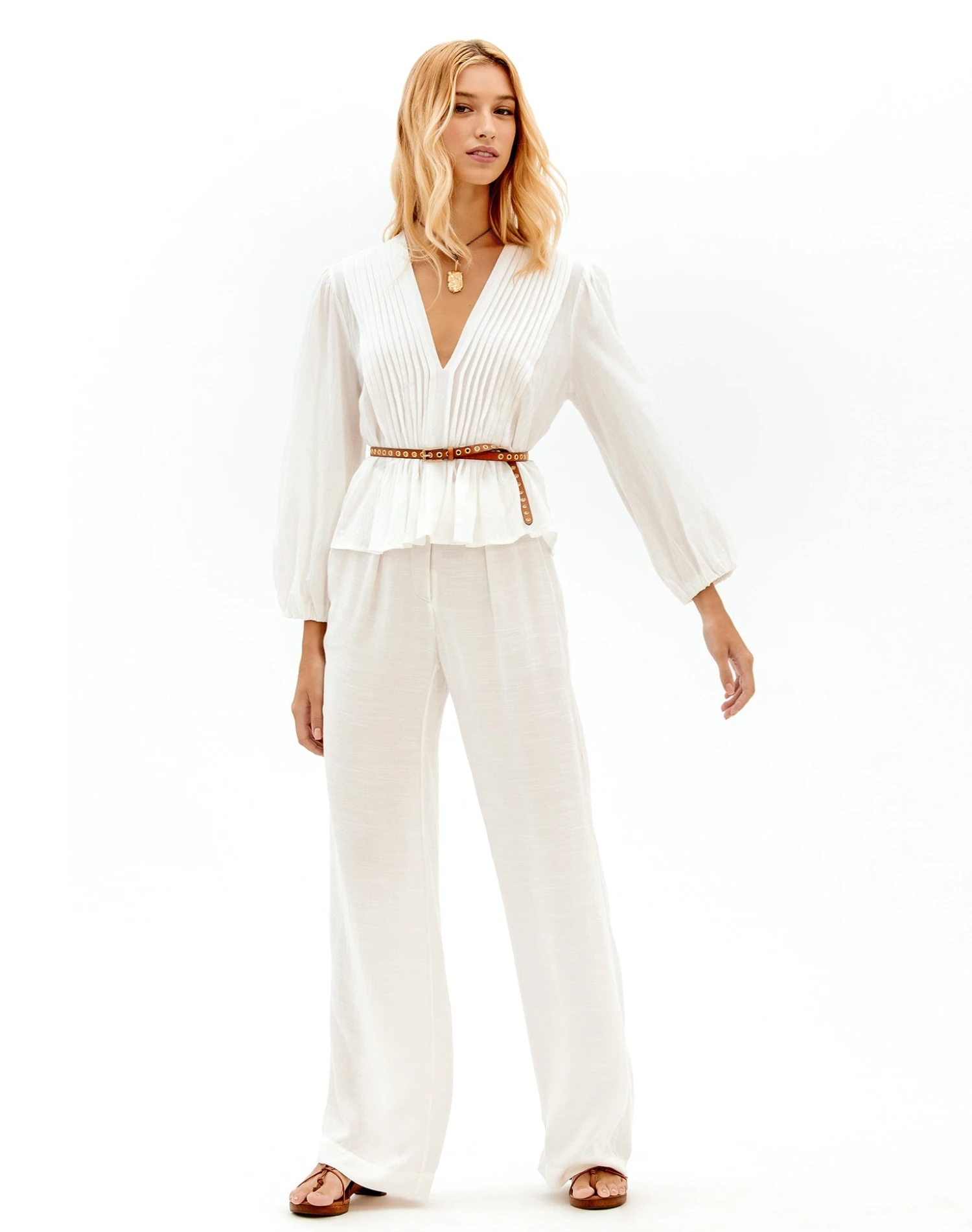 Clarice Blouse - White 4 Clarice Blouse - White - Image 2