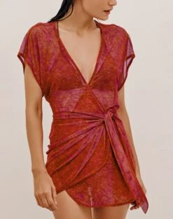 Emily Short Cover Up - Kensi -FemmeFab Shop EMILY SHORT COVER UP DETAIL