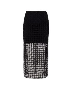 Emny Long Skirt - Black 18 Emny Long Skirt - Black -FemmeFab Shop EMNY LONG SKIRT flat