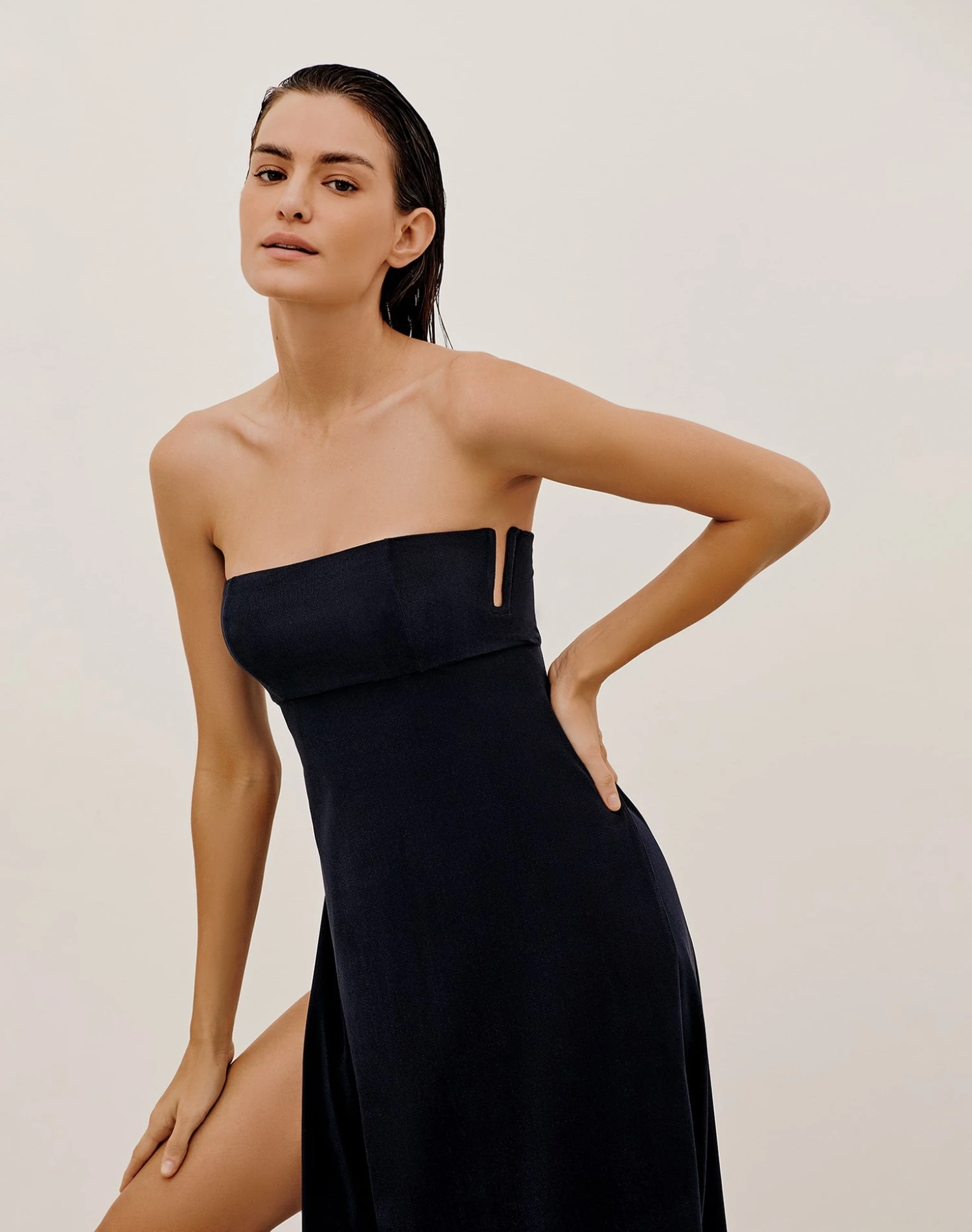 Esther Long Cover Up - Black 5 Esther Long Cover Up - Black - Image 3