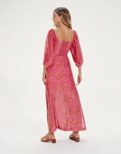 Eleanor Detail Long Dress - Diani -FemmeFab Shop EleanorDetailLongDress back