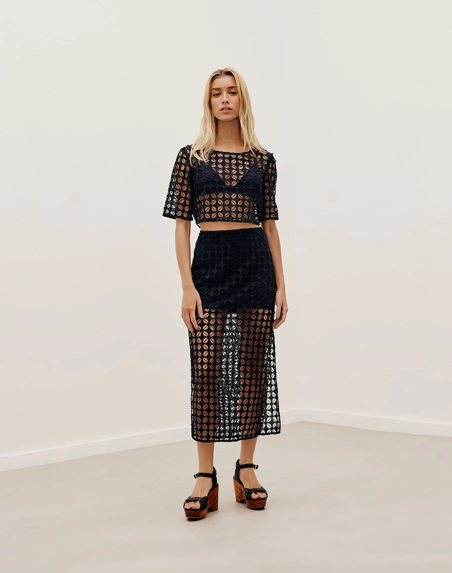 Emny Long Skirt - Black 4 Emny Long Skirt - Black - Image 2