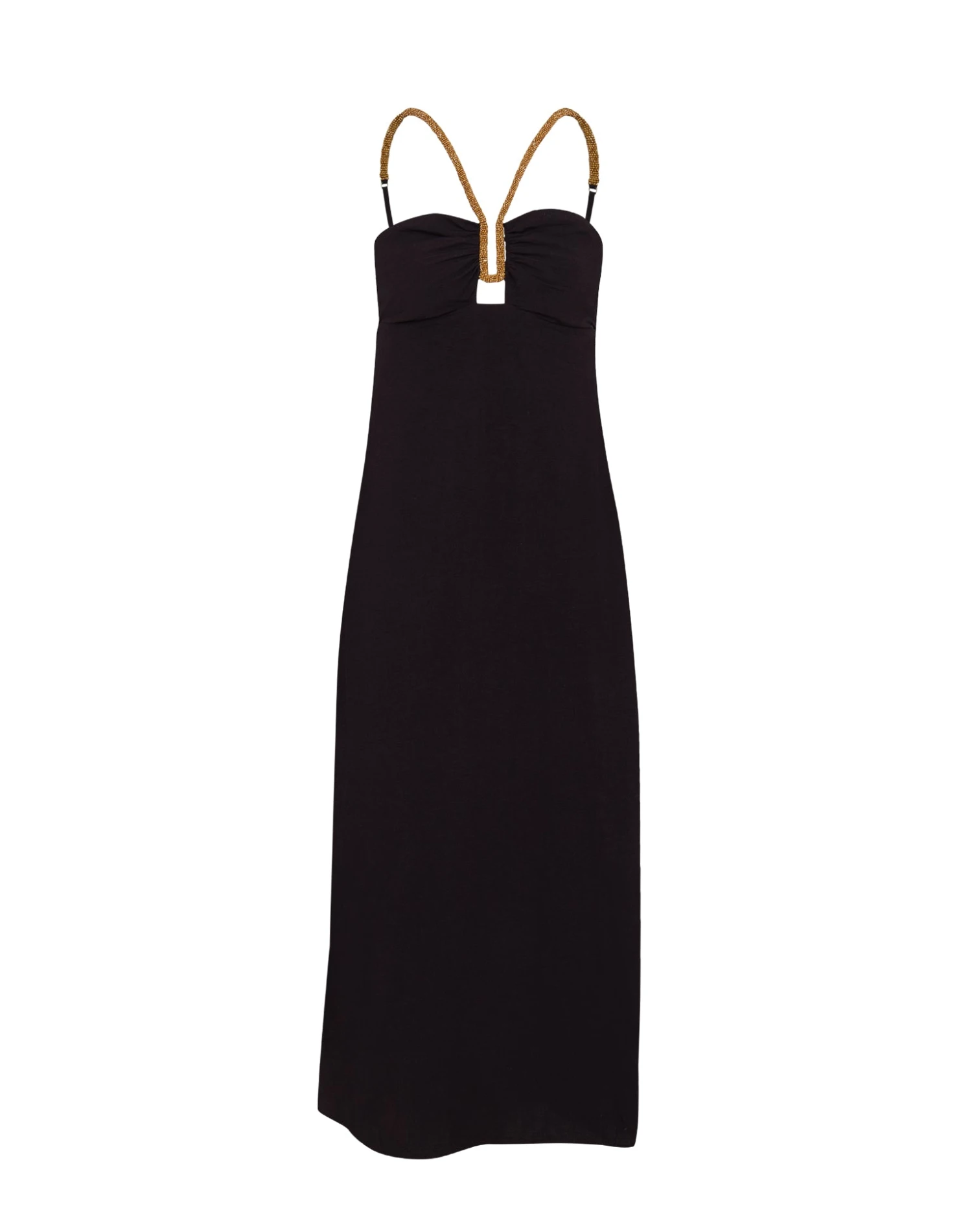 Flora Detail Midi Dress - Black 6 Flora Detail Midi Dress - Black - Image 4