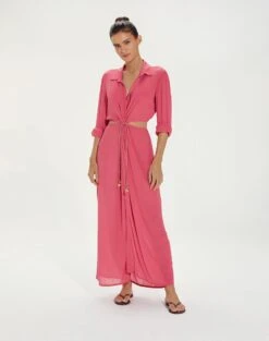 Flora Detail Long Cover Up - Ballet