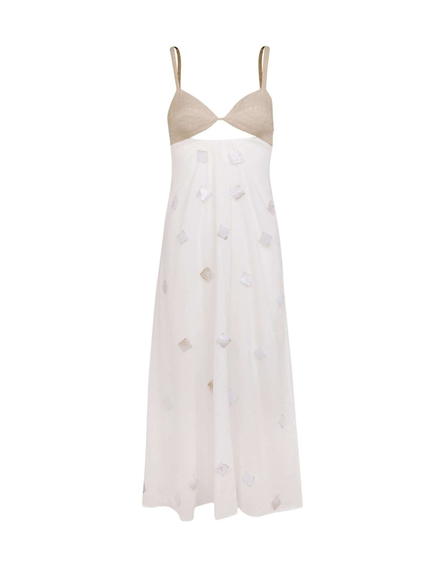 Goldie Long Dress - Natural 8 Goldie Long Dress - Natural - Image 6