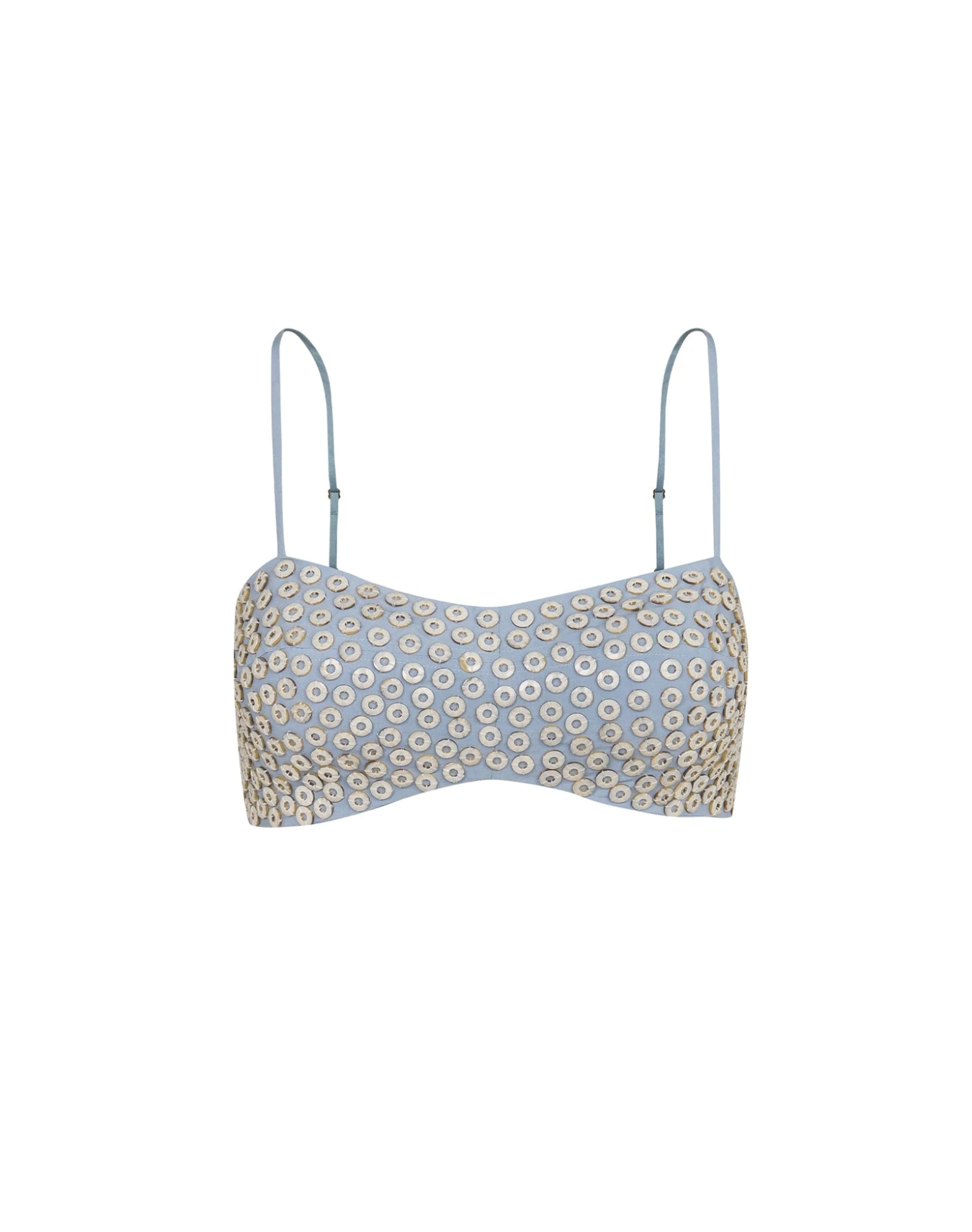 Gwen Detail Short Top - Blue Jeans 3 Gwen Detail Short Top - Blue Jeans