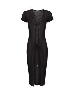 Hannah Midi Dress - Black -FemmeFab Shop HANNAH MIDI DRESS flat 5fdeacb9 edc4 4dcf 8cbd 792254d13832