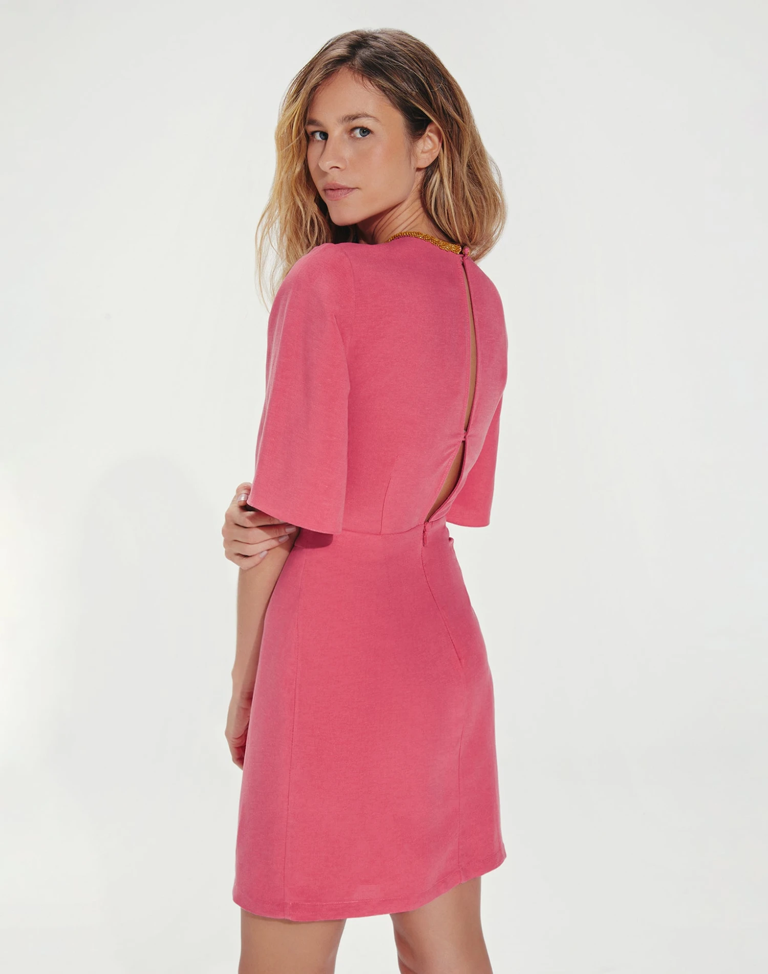 Iara Detail Short Dress - Ballet 4 Iara Detail Short Dress - Ballet - Image 2