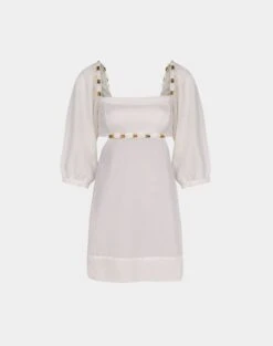 Isadora Detail Short Dress - Off White 10 Isadora Detail Short Dress - Off White -FemmeFab Shop Isadora Detail Short Dress flat f475b2c9 1c16 4b57 91a7 33aba1994e5b