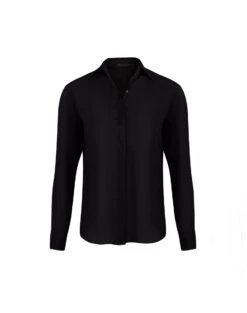 Jaque Long Sleeve Blouse - Black 14 Jaque Long Sleeve Blouse - Black -FemmeFab Shop JAQUELONGSLEEVEBLOUSE FLAT 1