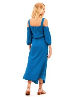 Jade Detail Midi Dress - Pacific -FemmeFab Shop Jade Detail Midi Dress 2