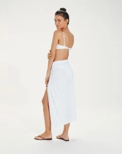 Karen Midi Skirt - Off White 11 Karen Midi Skirt - Off White -FemmeFab Shop KARENMIDISKIRT BACK 69d0b88d 761d 410e b4c3 332a7dc1e450