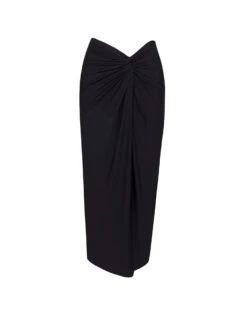 Karen Midi Skirt - Black -FemmeFab Shop KARENMIDISKIRT FLAT a90ca3e2 49db 4612 bd5f d3dab8cd6323
