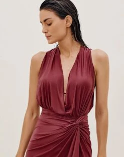 Karina Mini Cover Up - Cranberry 9 Karina Mini Cover Up - Cranberry -FemmeFab Shop KARINASHORTCOVERUP DETAIL ef472d45 4c9f 4181 ac34 b99eef5d44b7