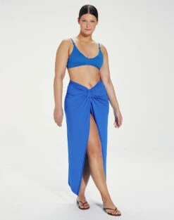 Karen Midi Skirt - Blue Grey 15 Karen Midi Skirt - Blue Grey -FemmeFab Shop Karen Midi Skirt Pacific 2