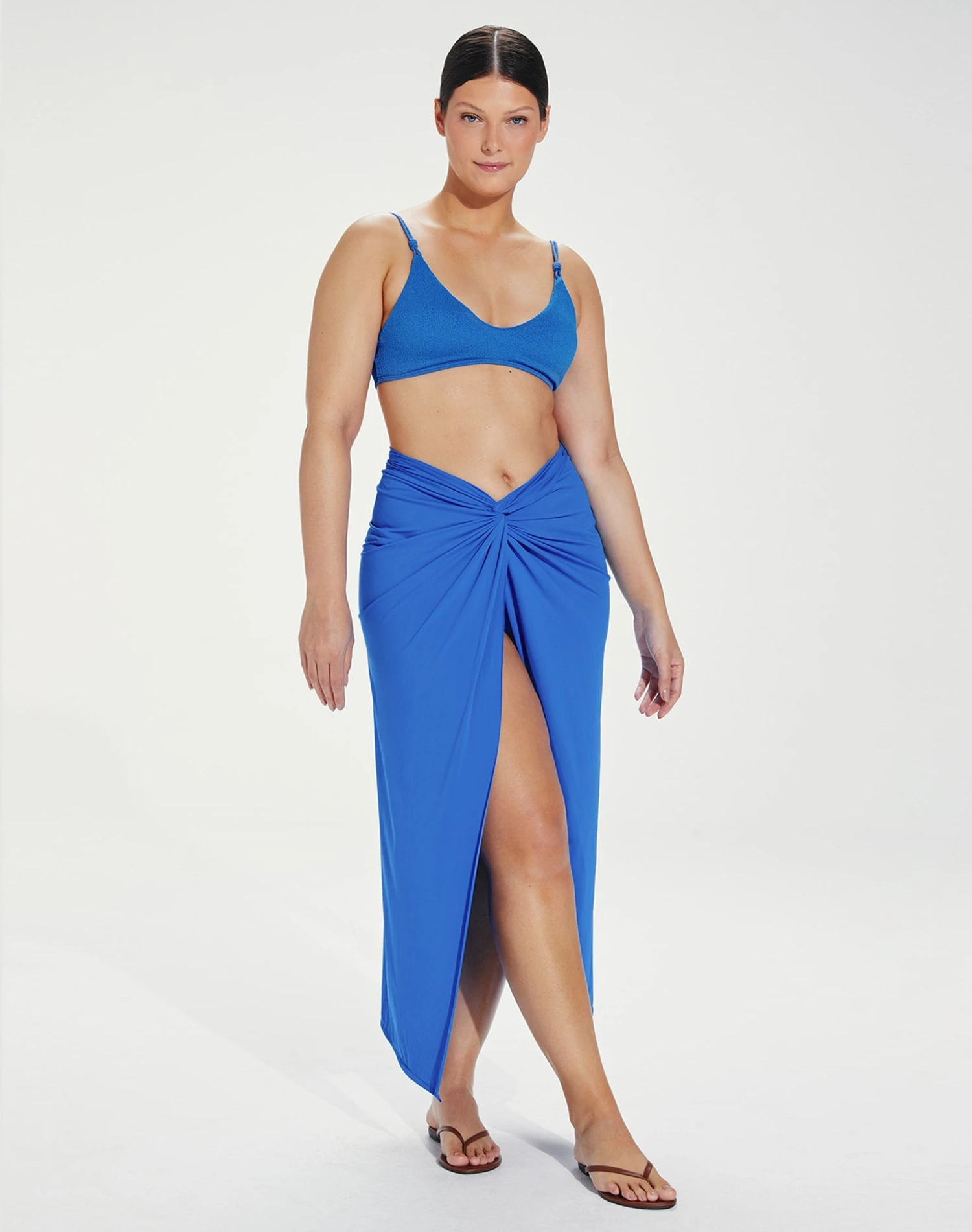 Karen Midi Skirt - Blue Grey 8 Karen Midi Skirt - Blue Grey - Image 6