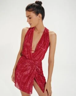 Karina Mini Cover Up - Malika -FemmeFab Shop KarinaShortCoverUp detail