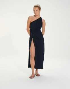 Kiana Long Cover Up - Black