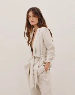 Lidiane Blazer - Natural -FemmeFab Shop LIDIANEBLAZER DETAIL 1