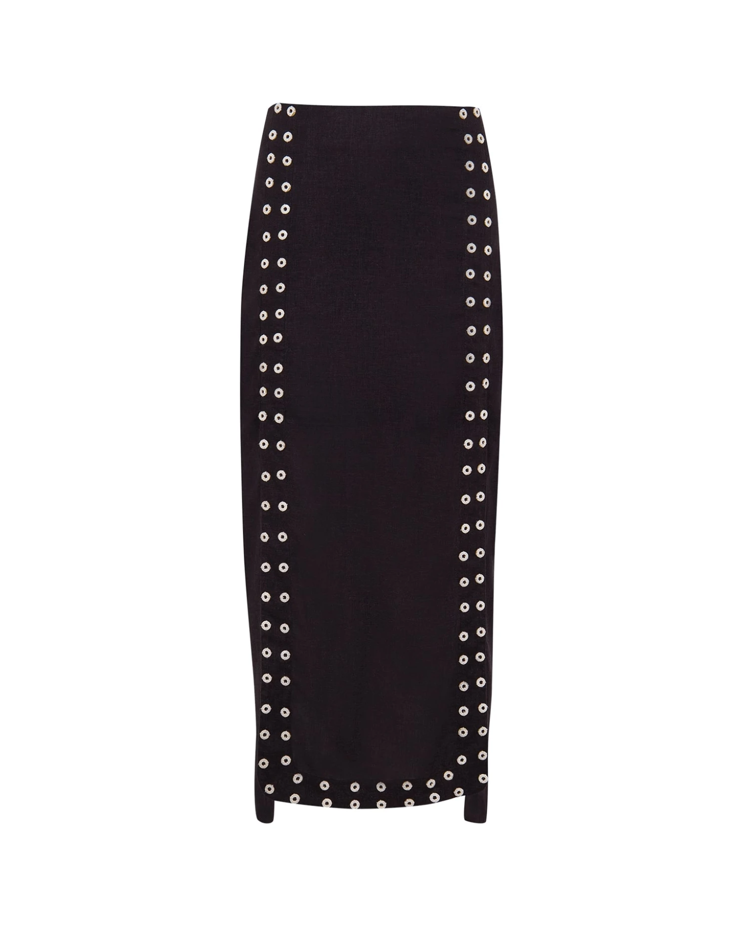 Lana Detail Midi Skirt - Black 3 Lana Detail Midi Skirt - Black