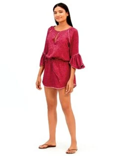 Layla Short Cover Up - Gya Lotus -FemmeFab Shop LaylaShortCoverUp b0b8f9d8 f784 43c4 8a95 fe9fb4eaa295