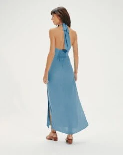 Lidia Detail Midi Dress - Zen -FemmeFab Shop LidiaDetailMidiDress back 686d55b8 d070 4c08 b63b 5e6cc3b8a250