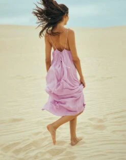 Lilly Detail Long Cover Up - Grenadine -FemmeFab Shop LillyDetailLongCoverUp Life 1