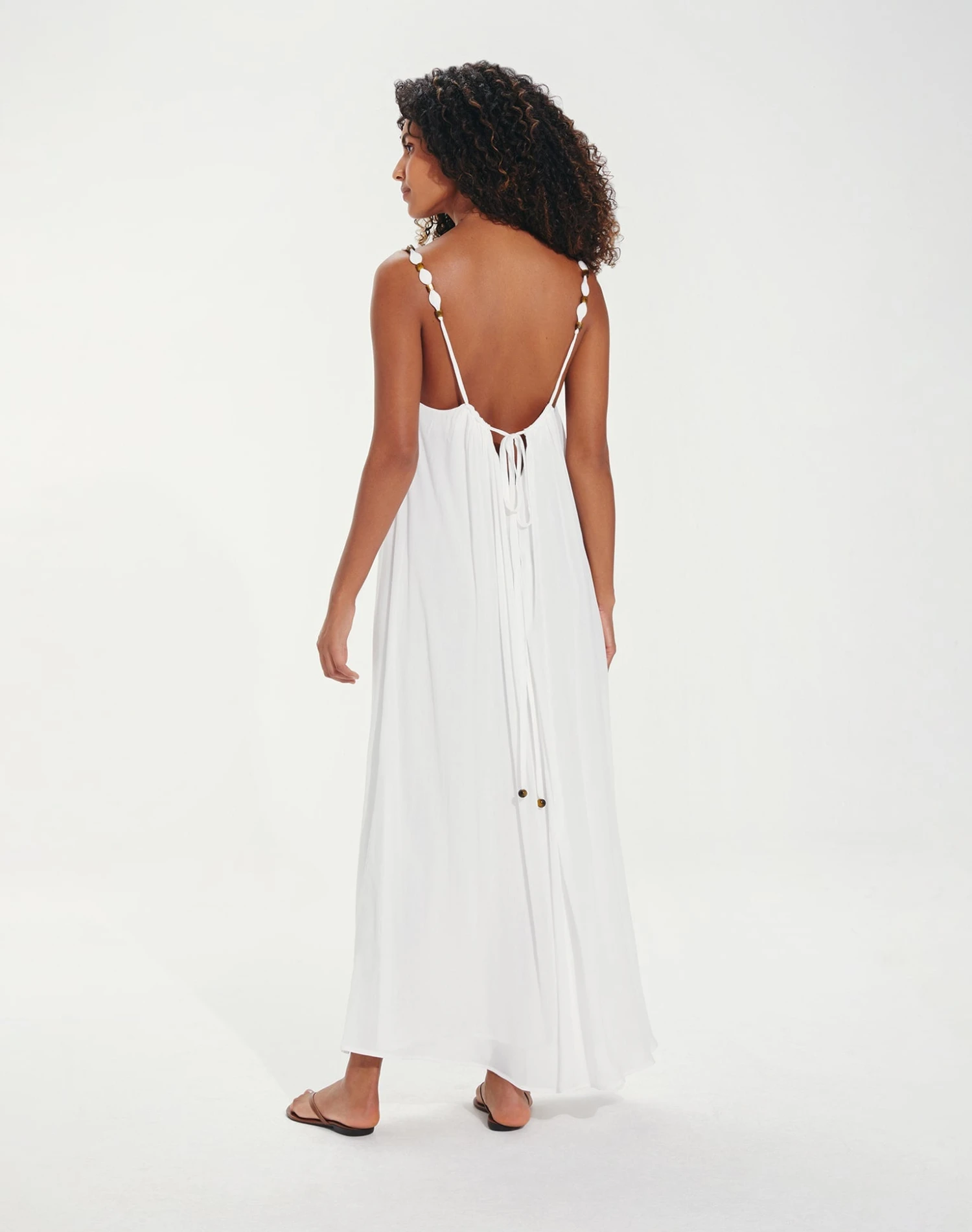 Lilly Detail Long Cover Up - Off White 4 Lilly Detail Long Cover Up - Off White - Image 2